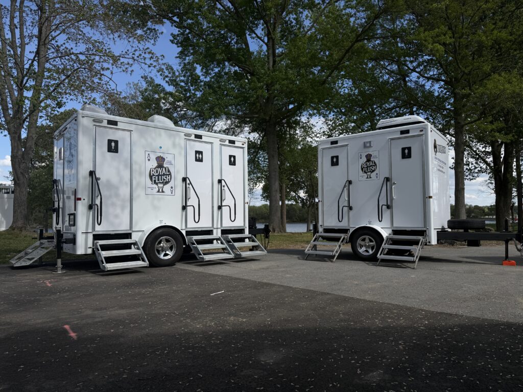 Portable bathroom rental in West Annapolis, MD for neighborhood event