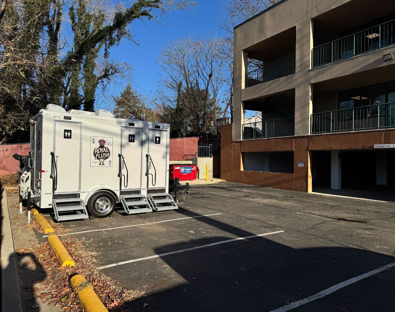 Luxury porta potty rental in Glen Burnie, MD for outdoor wedding reception