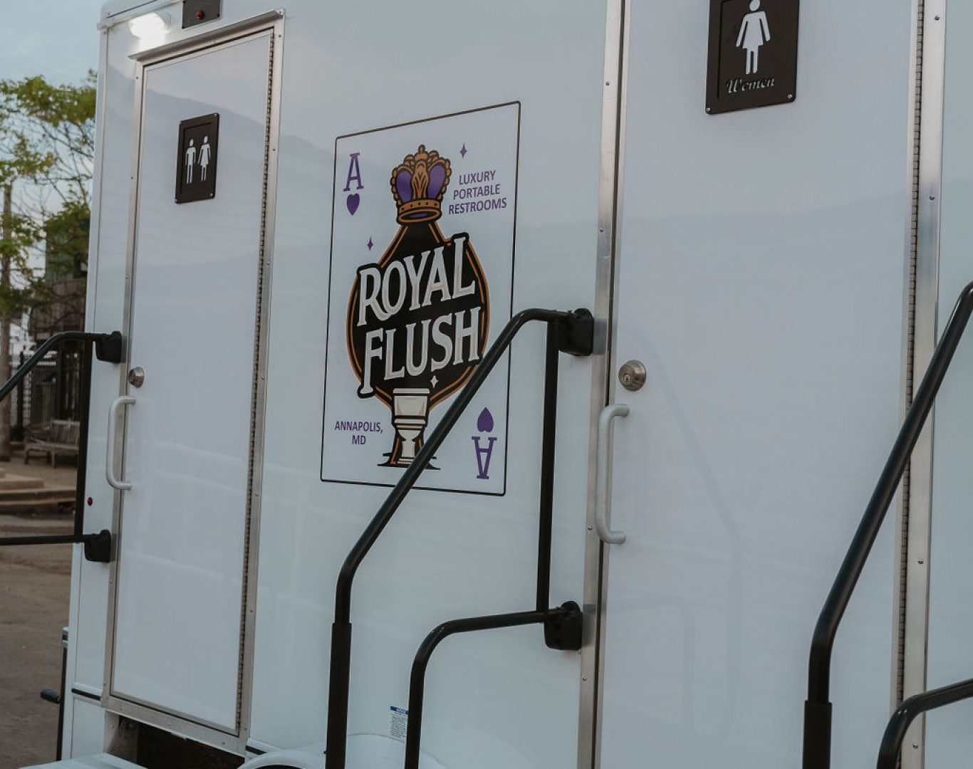 Portable bathroom rental for film and tv production in Maryland